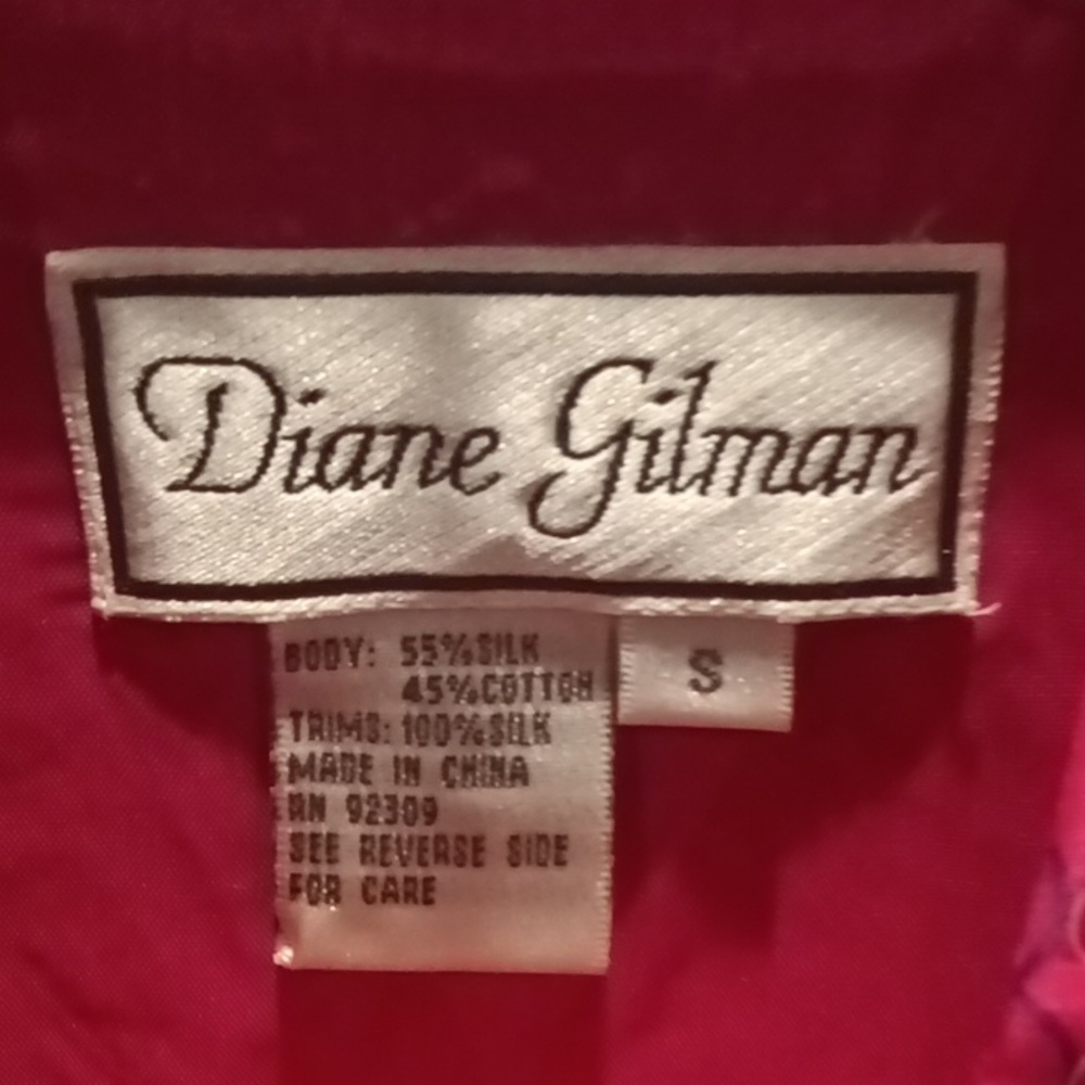 FINAL PRICE NWOT Diane Gilman silk blend floral paisley print blouse Sm